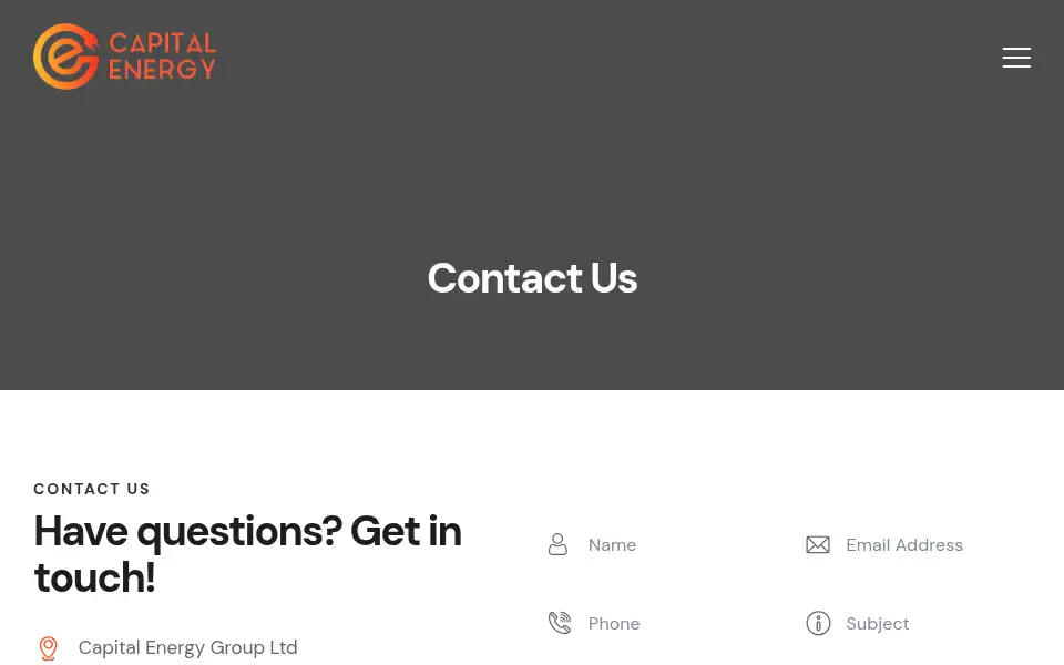 Screenshot of capital-energy.co.uk