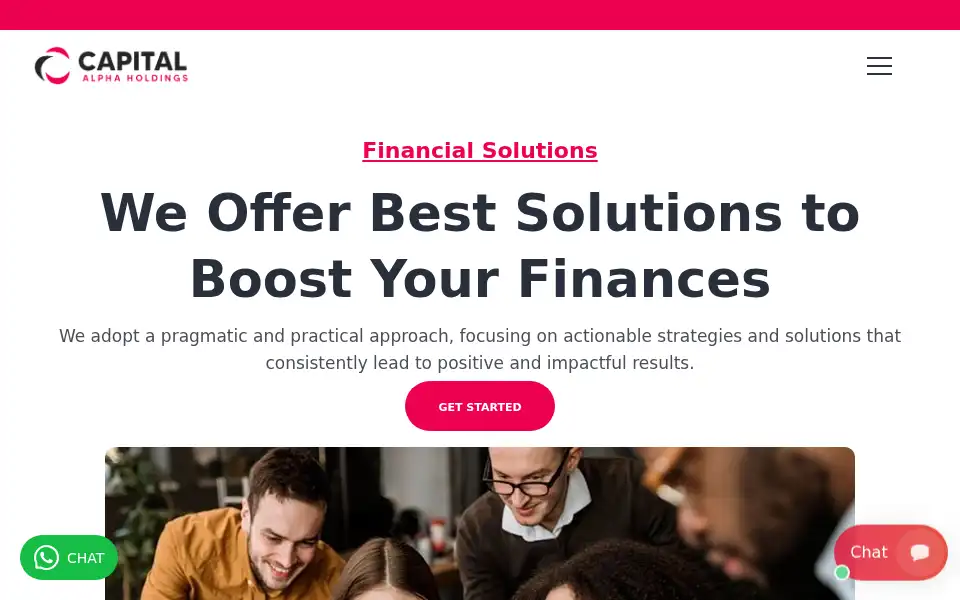 Screenshot of capitalalphaholdings.org