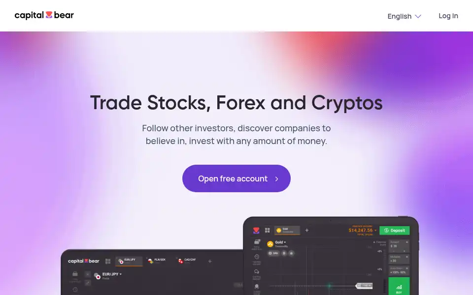 Screenshot of capitalbear.com