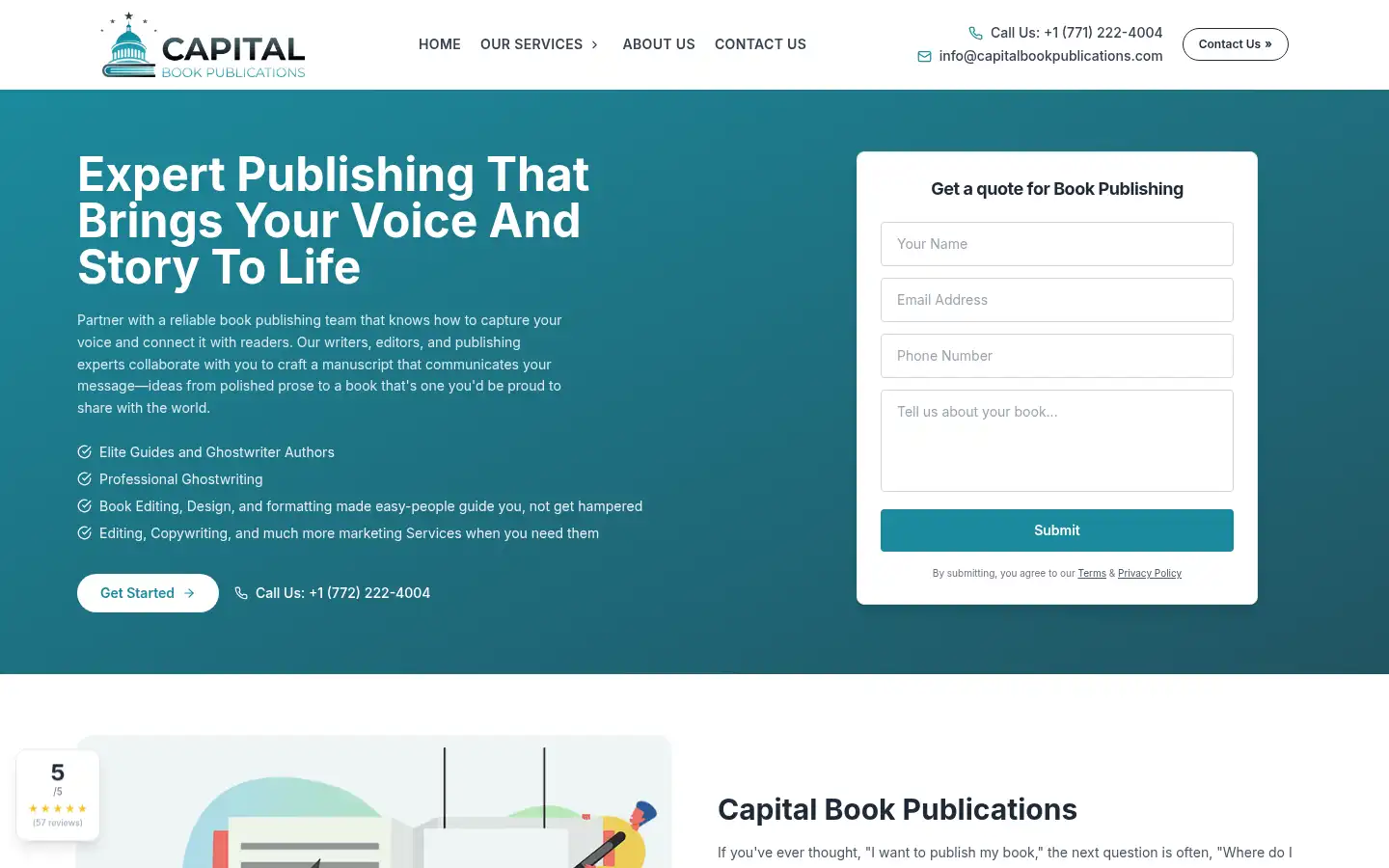 Screenshot of capitalbookpublications.com