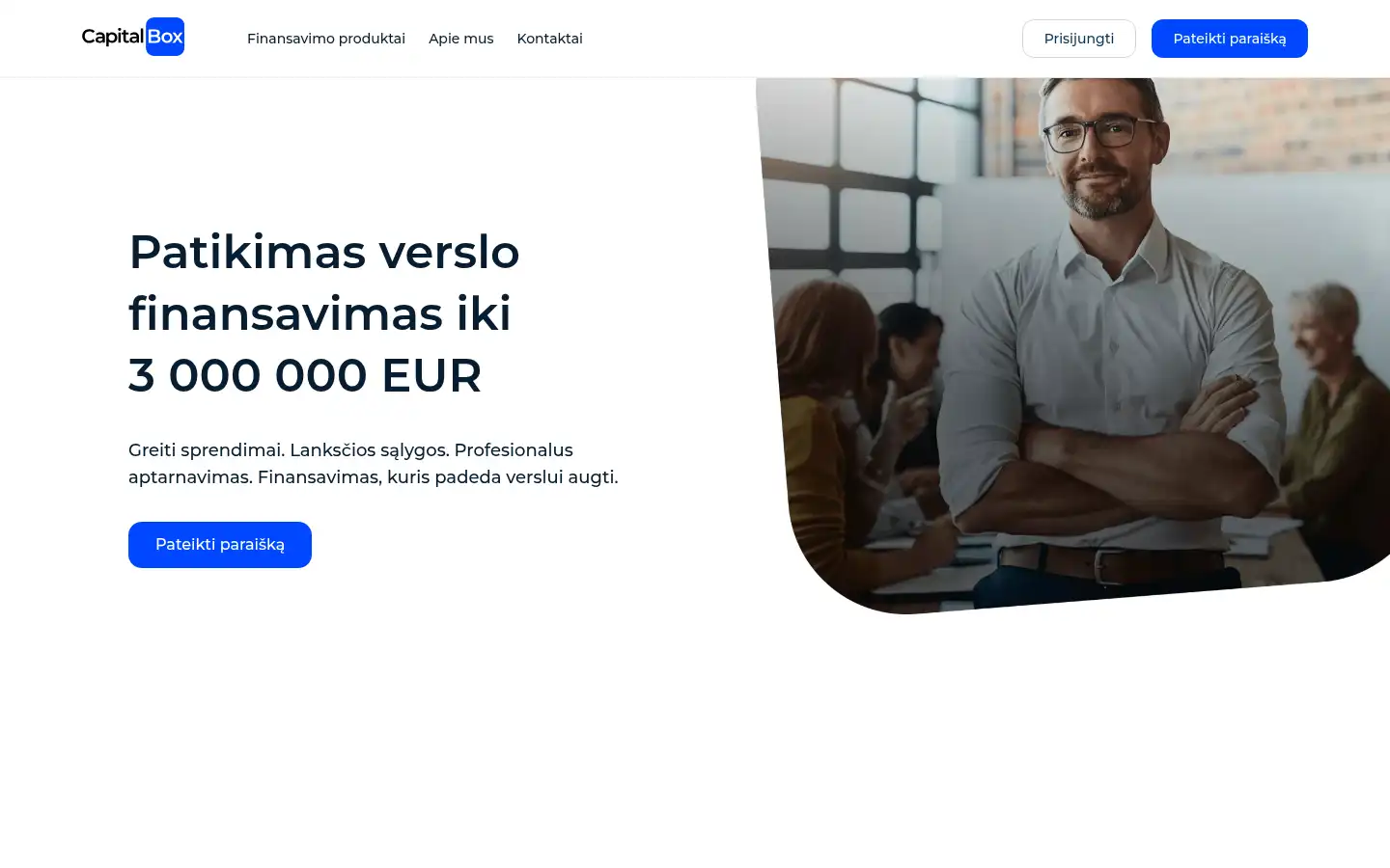 Screenshot of capitalbox.lt