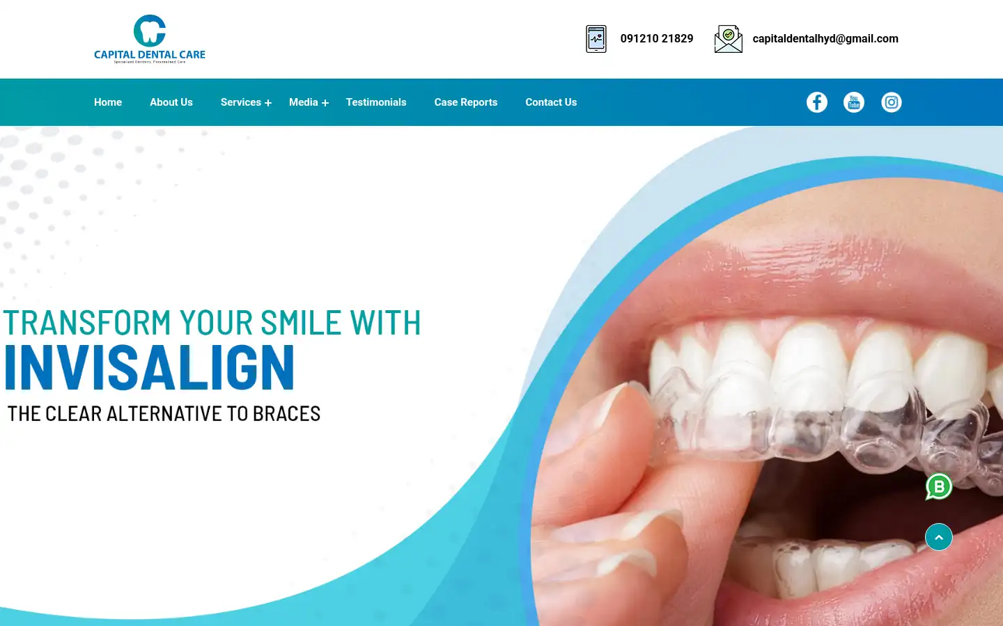 Screenshot of capitaldentalcare.co.in
