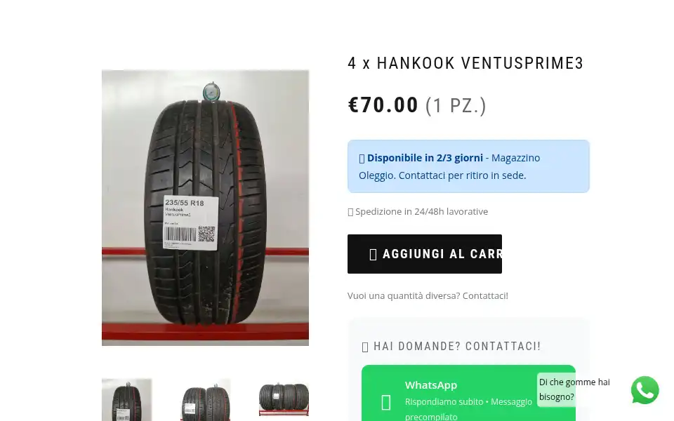 Screenshot of capitalgomme.it