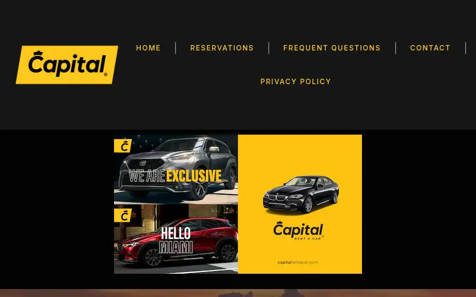 Screenshot of capitalrentacar.com
