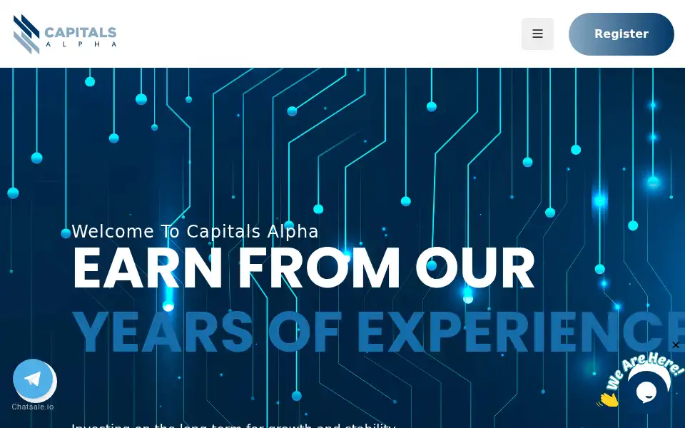 Screenshot of capitalsalpha.com