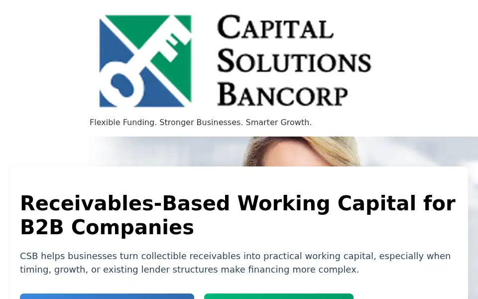 Screenshot of capitalsolutionsbancorp.com