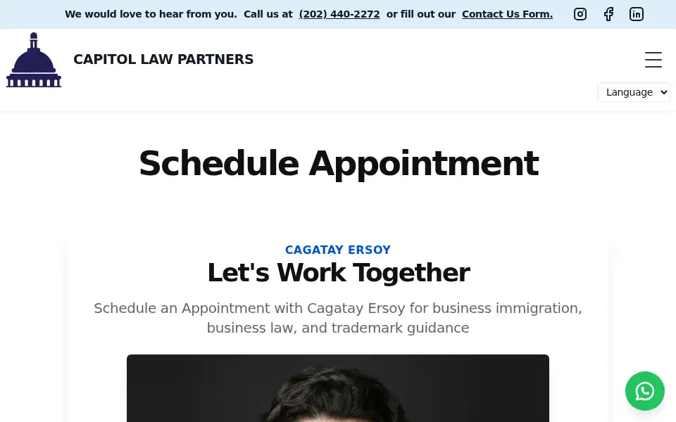 Screenshot of capitollawpartners.com