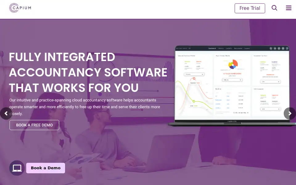 Screenshot of capium.com