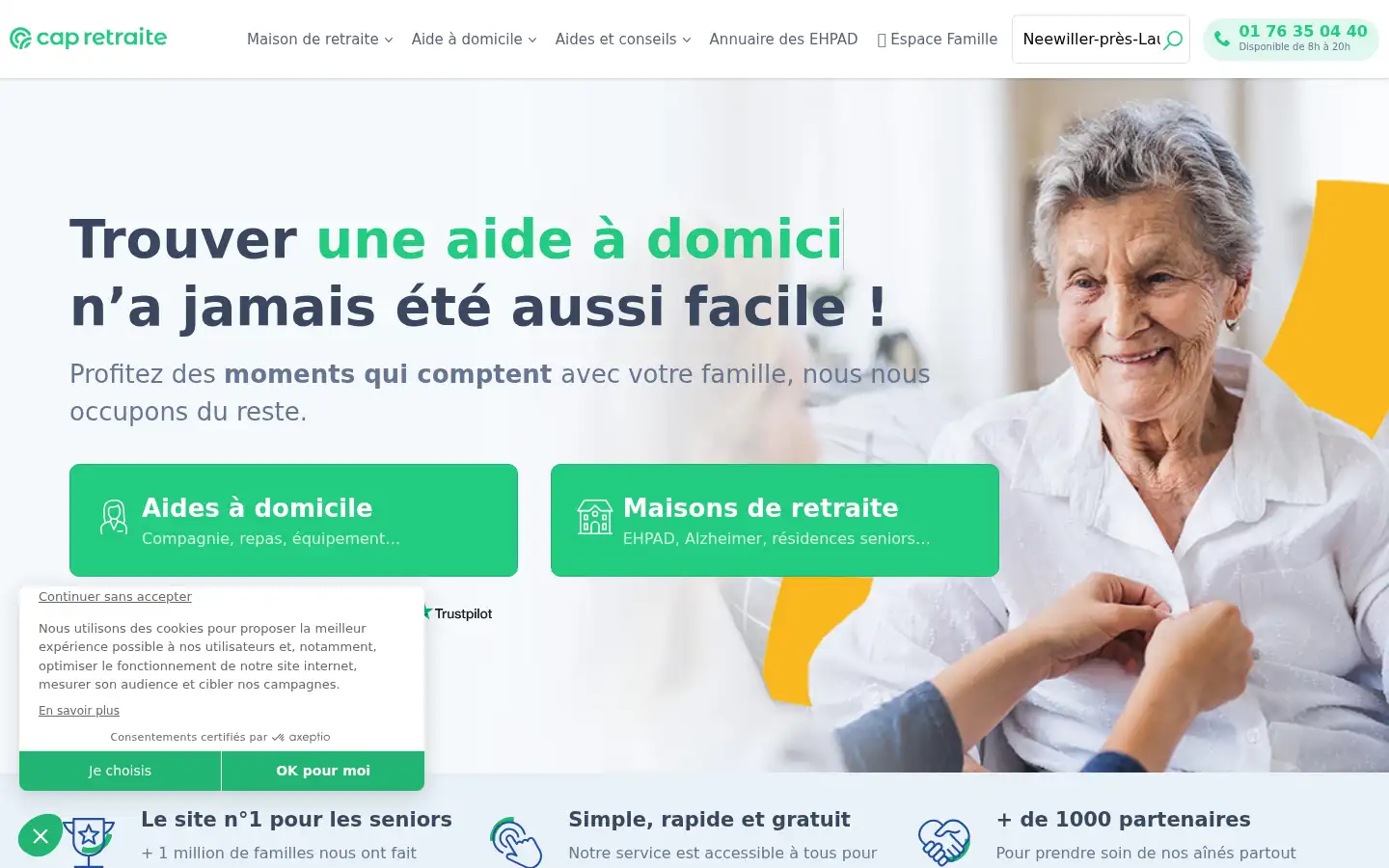Screenshot of capretraite.fr