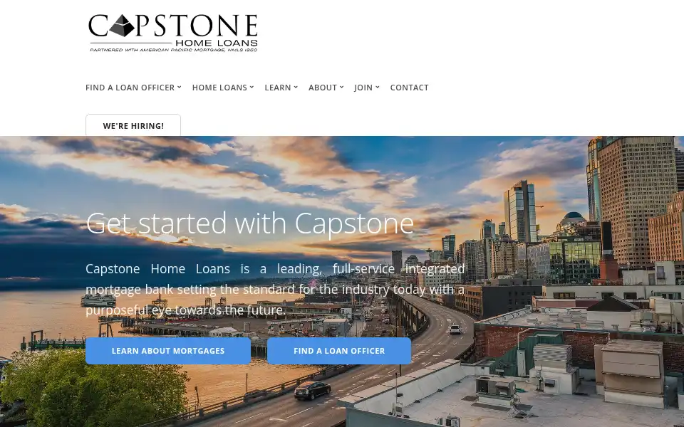 Screenshot of capstonehomeloans.com