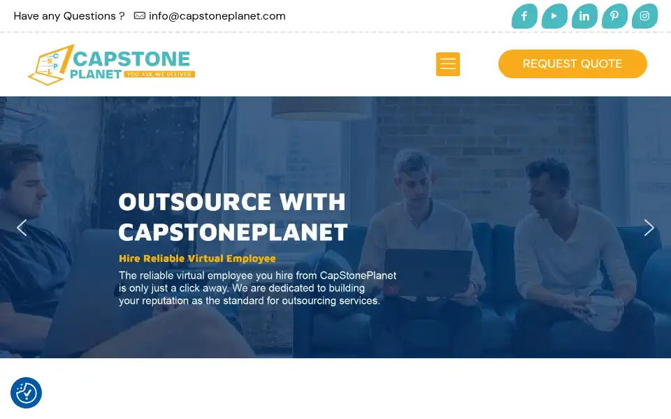 Screenshot of capstoneplanet.com
