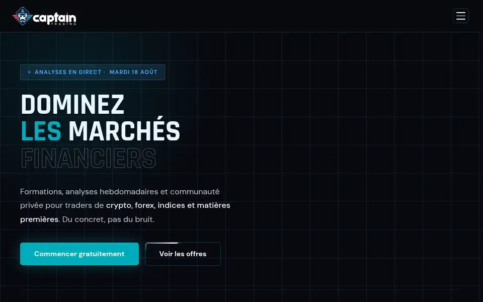 Screenshot of captain-trading.com