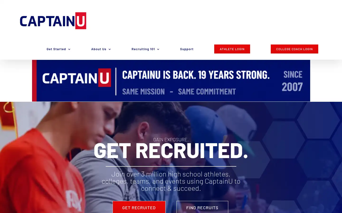 Screenshot of captainu.com