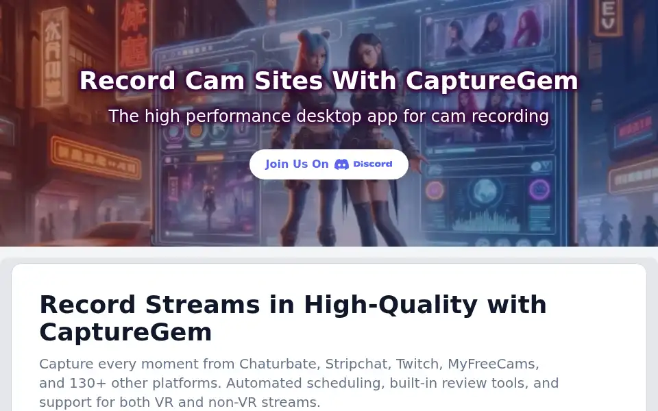 Screenshot of capturegem.com