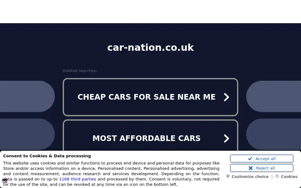 Screenshot of car-nation.co.uk