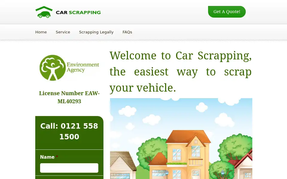 Screenshot of car-scrapping.co.uk