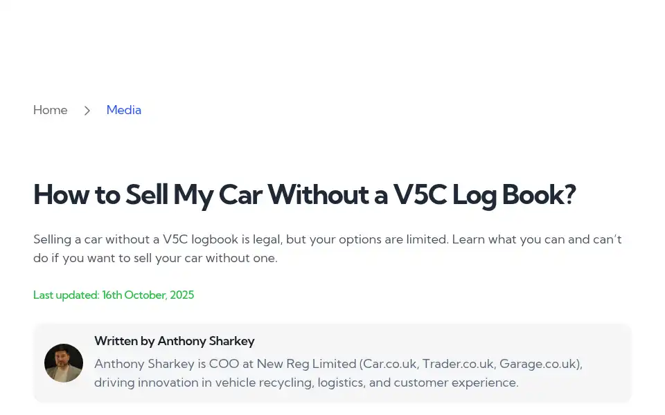 Screenshot of car.uk
