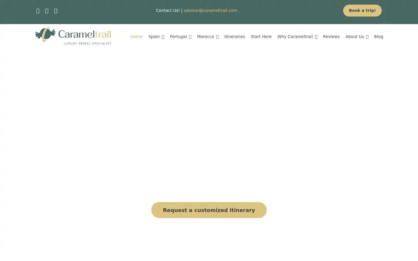 Screenshot of carameltrail.com