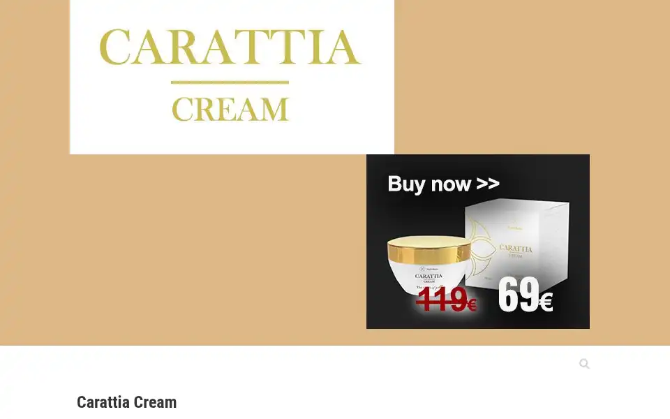Screenshot of carattia-cream.com