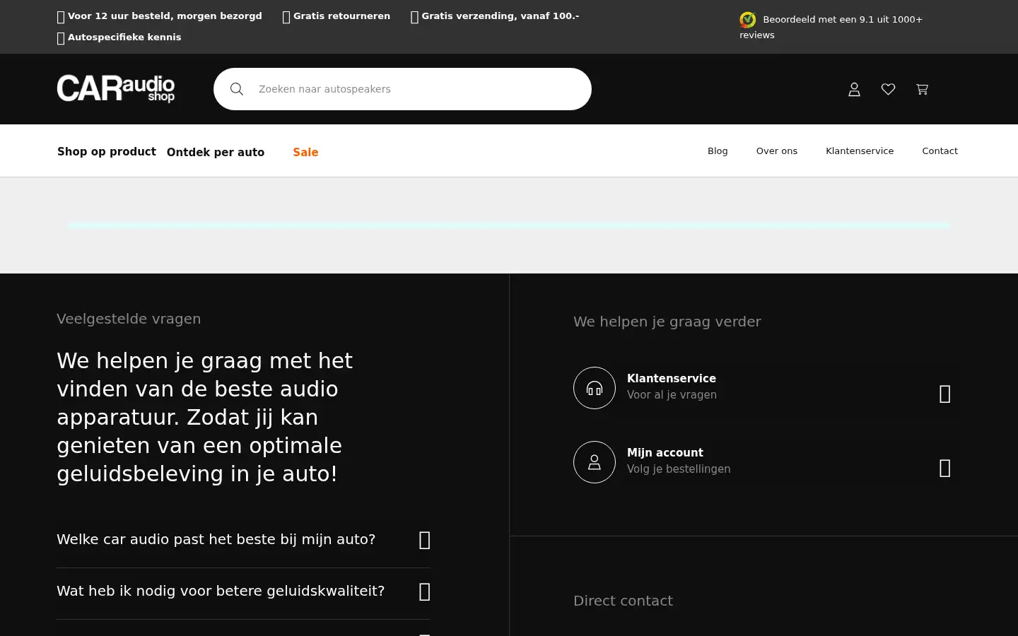 Screenshot of caraudioshop.nl