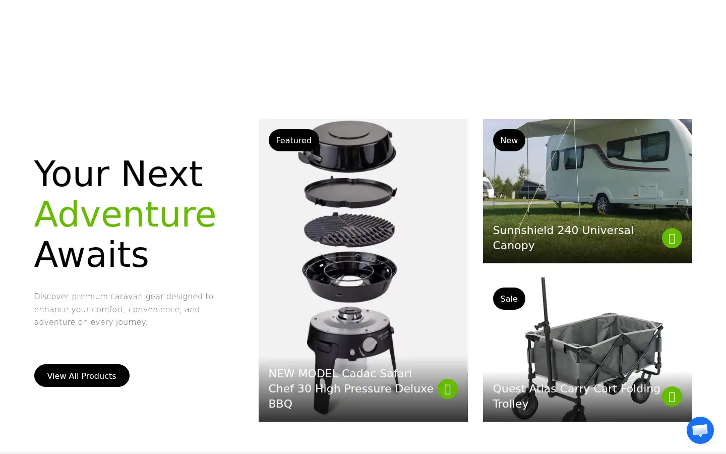 Screenshot of caravanstuff4u.co.uk
