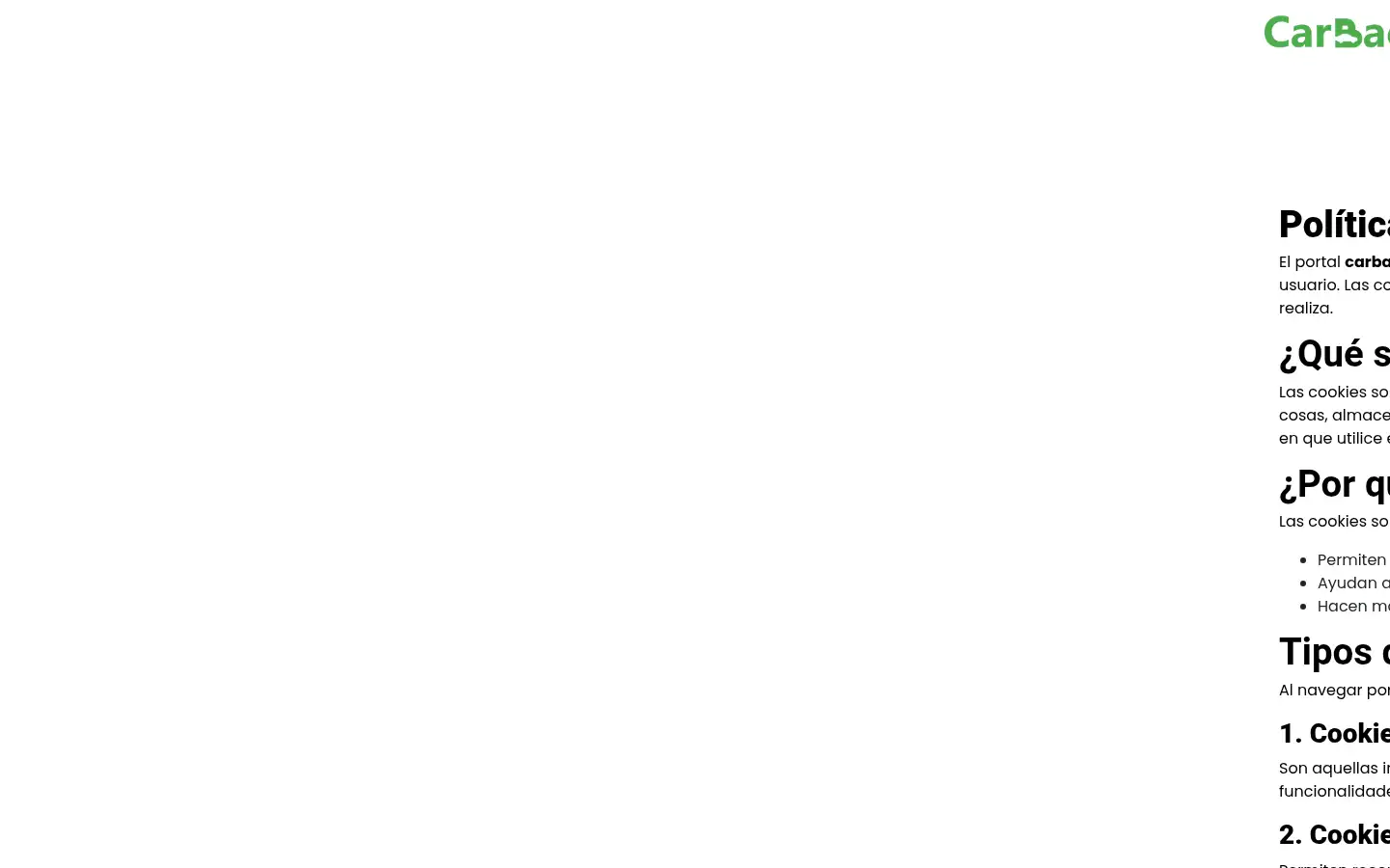 Screenshot of carback.es
