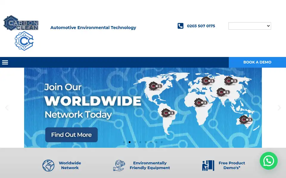 Screenshot of carbon-clean.co.uk