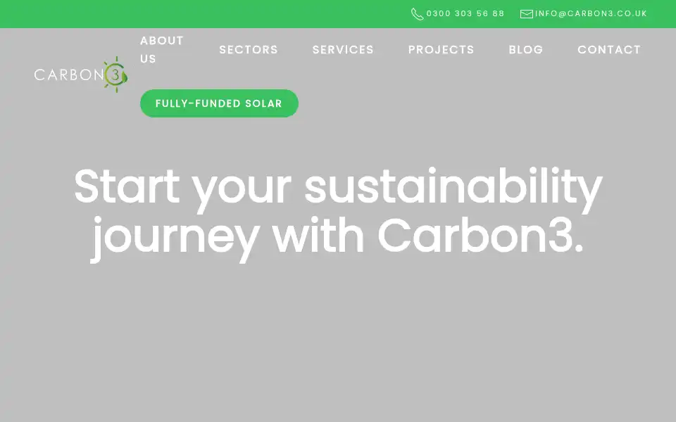 Screenshot of carbon3.co.uk