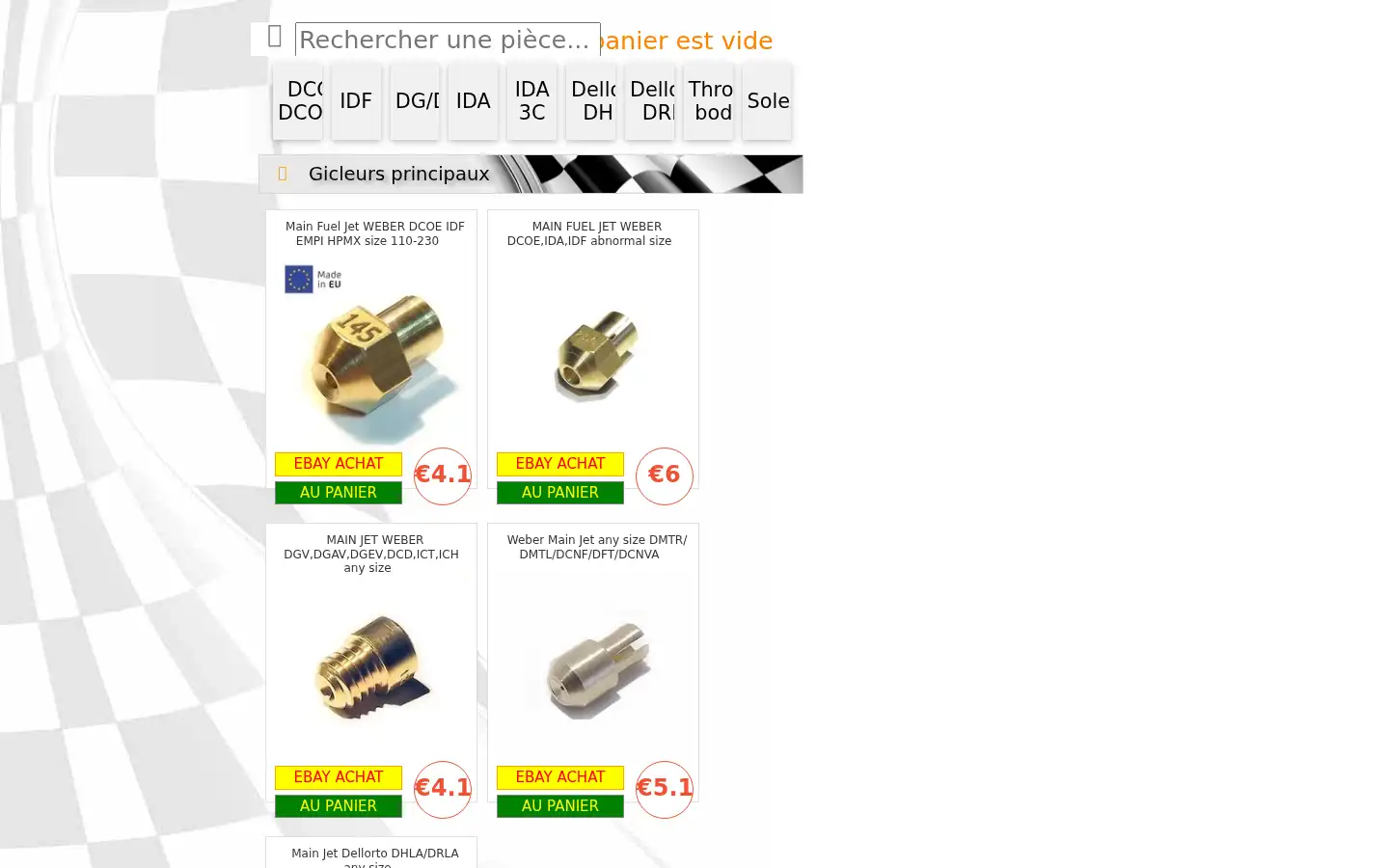 Screenshot of carbparts.eu