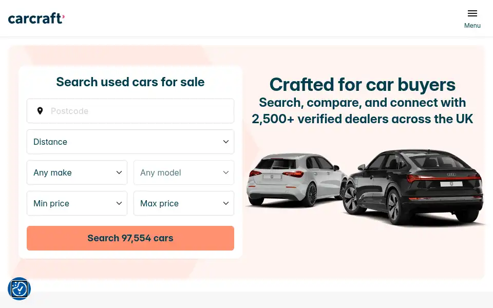 Screenshot of carcraft.co.uk