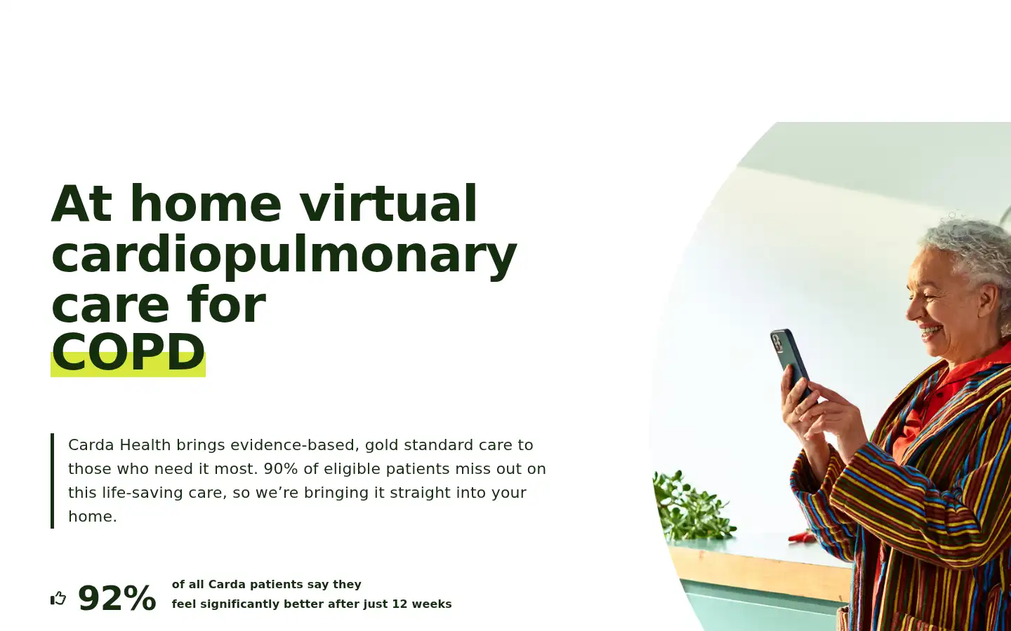 Screenshot of cardahealth.com