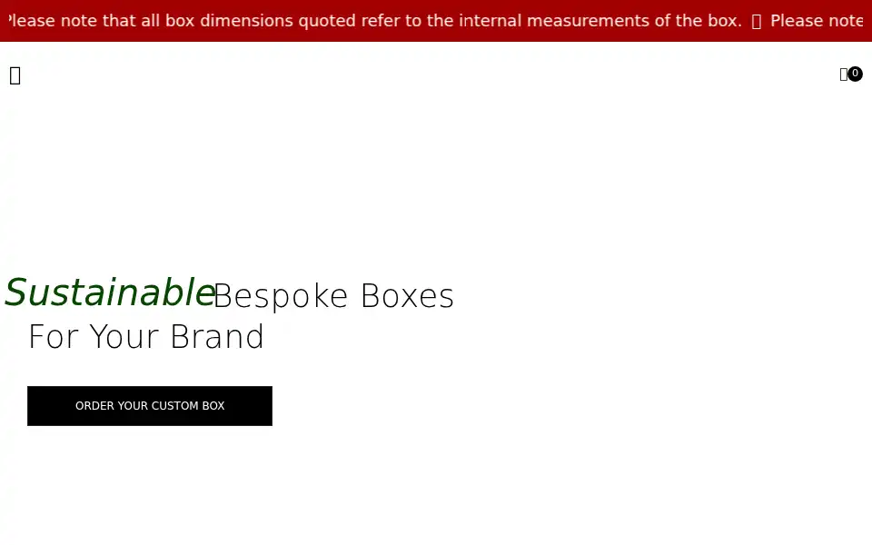 Screenshot of cardboardboxes2go.co.uk