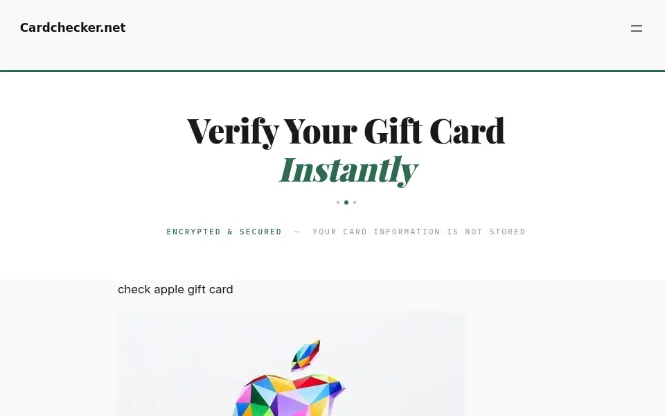 Screenshot of cardchecker.net