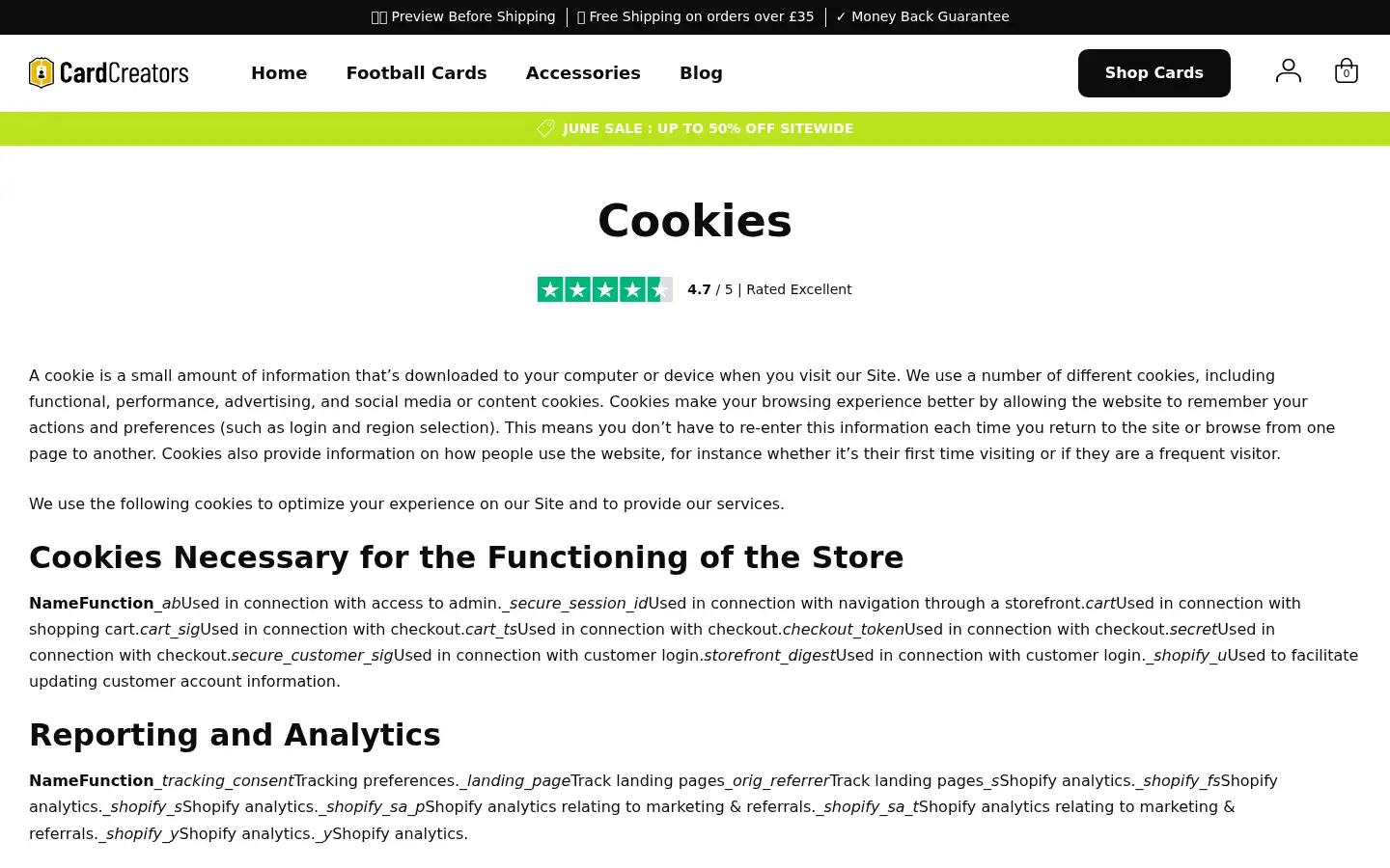 Screenshot of cardcreators.com