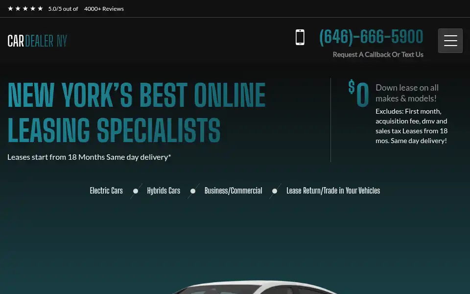 Screenshot of cardealerny.com