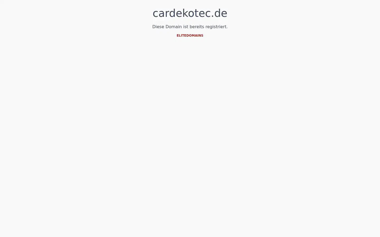 Screenshot of cardekotec.de