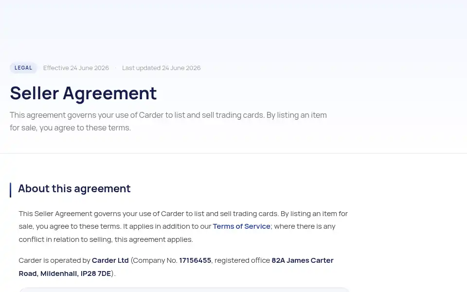 Screenshot of carder.uk