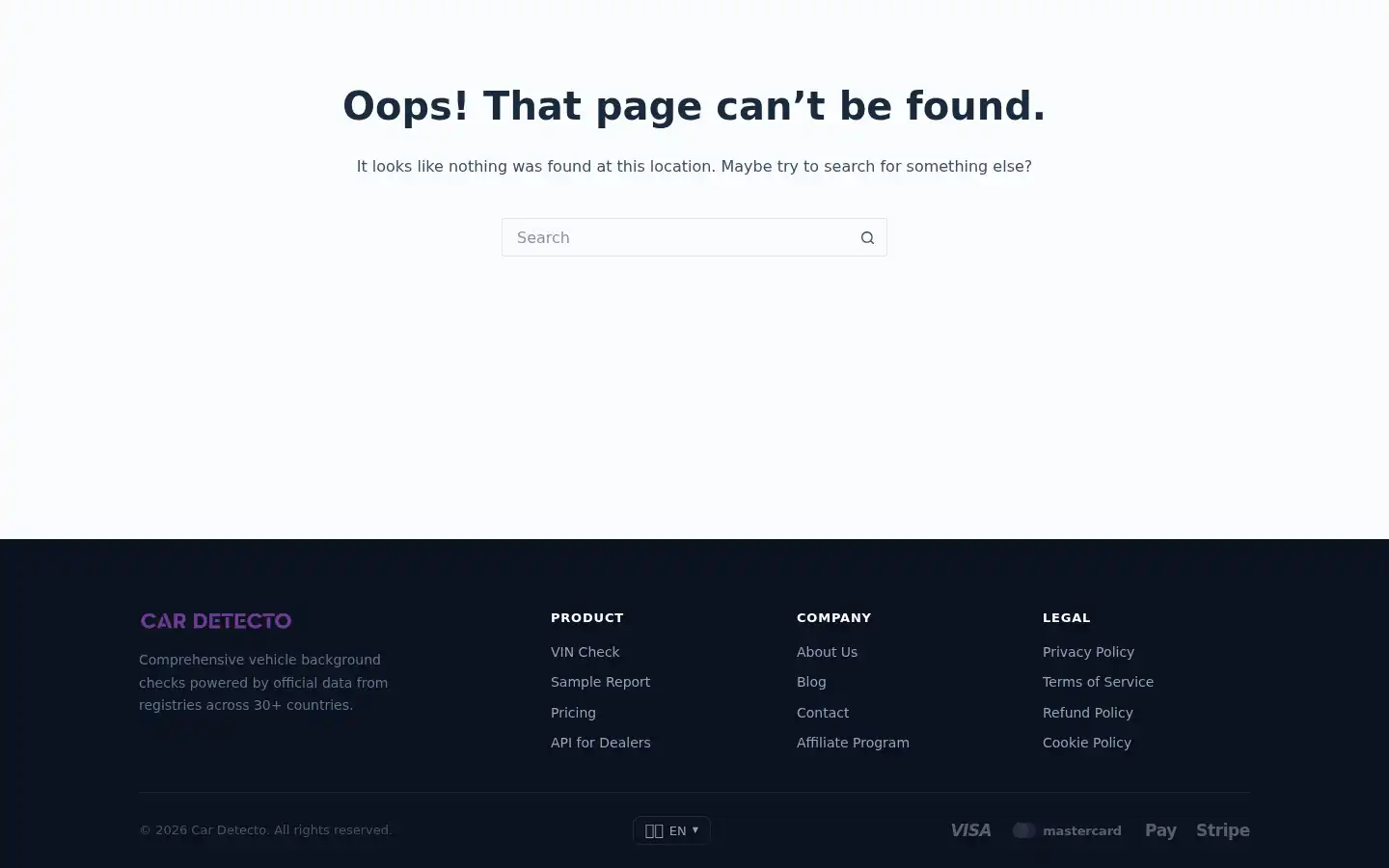 Screenshot of cardetecto.com