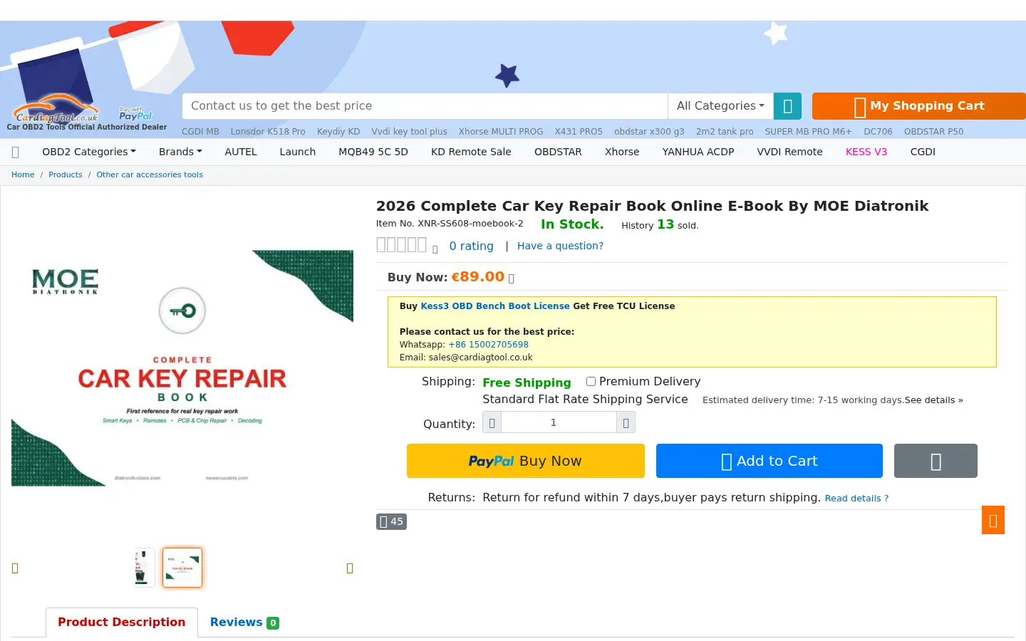 Screenshot of cardiagtool.co.uk