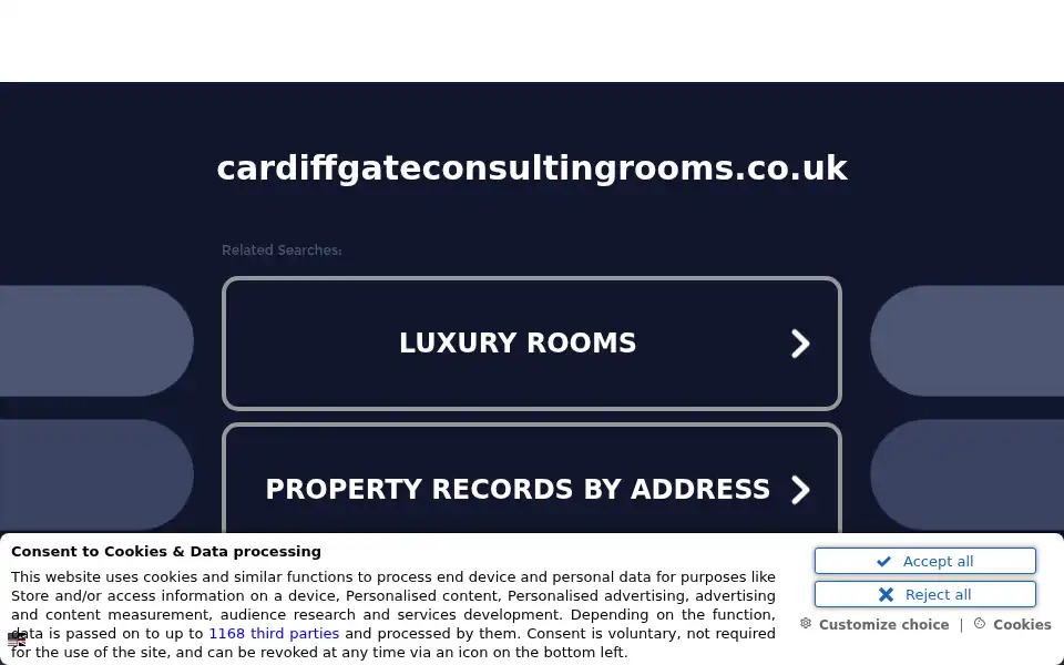 Screenshot of cardiffgateconsultingrooms.co.uk