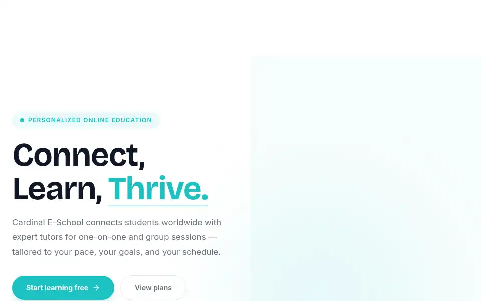 Screenshot of cardinale-school.com