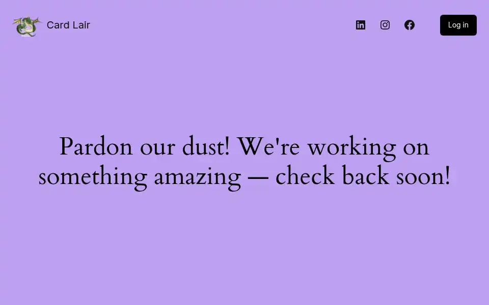 Screenshot of cardlair.co.uk