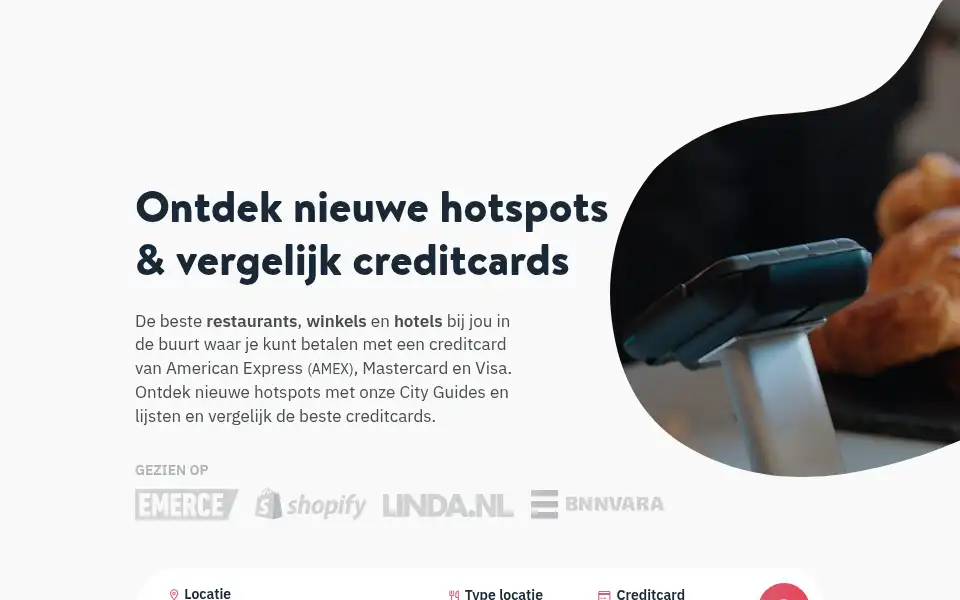 Screenshot of cardmapr.nl