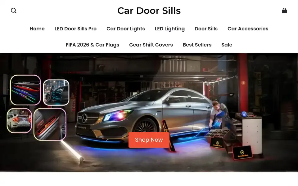Screenshot of cardoorsills.com