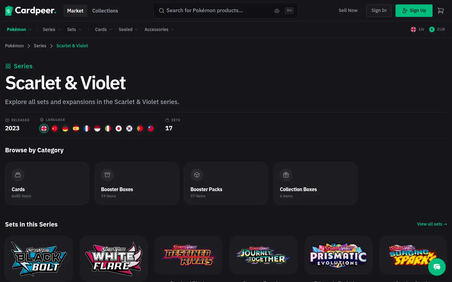 Screenshot of cardpeer.com