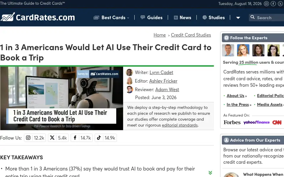 Screenshot of cardrates.com