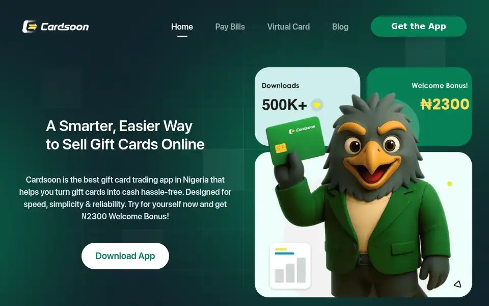 Screenshot of cardsoon.store