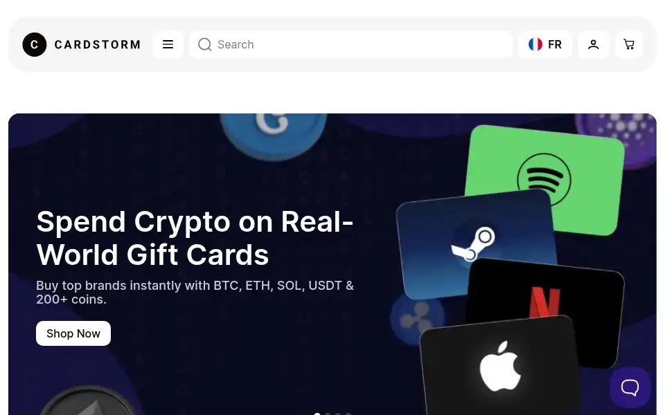 Screenshot of cardstorm.io