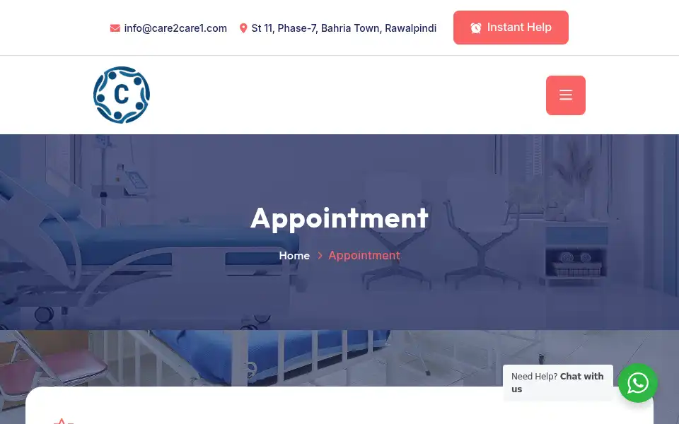 Screenshot of care2care1.com