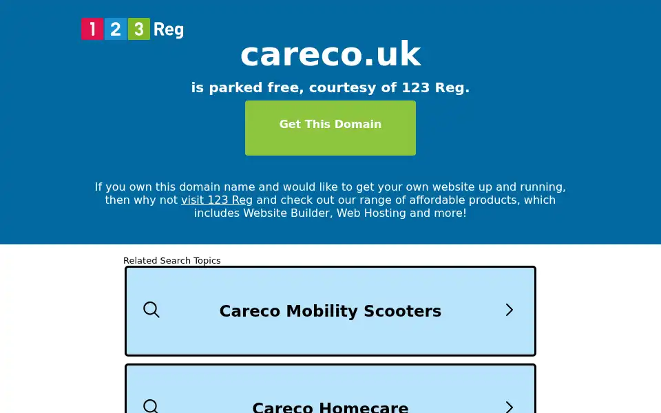Screenshot of careco.uk